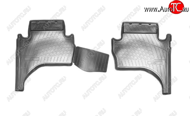 1 289 р. Коврики салонные Noplast (задние)  Mitsubishi L200  5 KK,KL (2015-2019) дорестайлинг  с доставкой в г. Майкоп