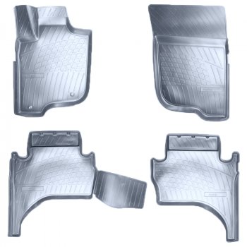 Коврики салона Norplast Unidec Mitsubishi L200  5 KK,KL (2015-2022) дорестайлинг, рестайлинг (Цвет: серый)