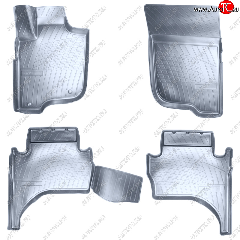 3 179 р. Коврики салона Norplast Unidec  Mitsubishi L200  5 KK,KL (2015-2022) дорестайлинг, рестайлинг (Цвет: серый)  с доставкой в г. Майкоп