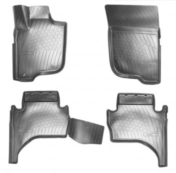 Комплект ковриков в салон Norplast Mitsubishi L200  5 KK,KL (2015-2019) дорестайлинг (Цвет: черный)