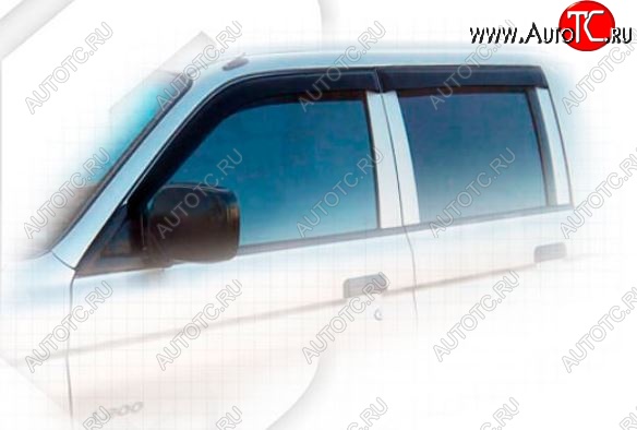 1 899 р. Дефлектора окон CA-Plastiс  Mitsubishi L200  3 K74T (2005-2006) рестайлинг (Classic полупрозрачный, Без хром молдингов)  с доставкой в г. Майкоп