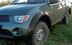 Расширители арок RA (комплект, 90 мм, Standart) Mitsubishi L200 ( 4,  5 KK,KL) (2006-2022)  дорестайлинг, рестайлинг (Поверхность шагрень)