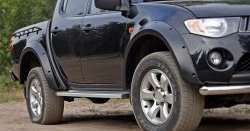 14 799 р. Расширители арок RA (комплект, 90 мм, Standart) Mitsubishi L200 5 KK,KL рестайлинг (2018-2022) (Поверхность шагрень)  с доставкой в г. Майкоп. Увеличить фотографию 6