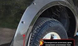 23 999 р. Накладки на колёсные арки RA (усиленные) Mitsubishi L200 4  дорестайлинг (2006-2014) (Плверхность глянец (подд окраску), Неокрашенные)  с доставкой в г. Майкоп. Увеличить фотографию 3