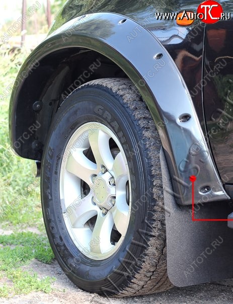 23 999 р. Накладки на колёсные арки RA (усиленные) Mitsubishi L200 4  дорестайлинг (2006-2014) (Плверхность глянец (подд окраску), Неокрашенные)  с доставкой в г. Майкоп