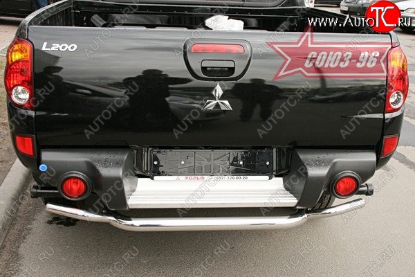11 249 р. Защита заднего бампера Souz-96 (d60/42) Mitsubishi L200 5 KK,KL рестайлинг (2018-2022)  с доставкой в г. Майкоп