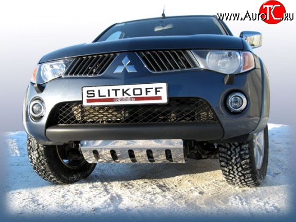 6 499 р. Защита картера двигателя Slitkoff  Mitsubishi L200 ( 4,  5 KK,KL) (2006-2022)  дорестайлинг, рестайлинг  с доставкой в г. Майкоп