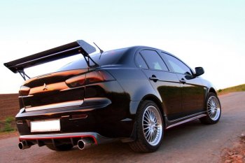 5 499 р. Пороги накладки INTENSE 2.0 Mitsubishi Lancer 10 CY седан дорестайлинг (2007-2010) (Неокрашенные)  с доставкой в г. Майкоп. Увеличить фотографию 4