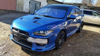 10 899 р. Пороги накладки RPM Mitsubishi Lancer 10 CY седан дорестайлинг (2007-2010) (Неокрашенные)  с доставкой в г. Майкоп. Увеличить фотографию 4