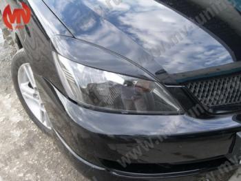 1 149 р. Реснички на фары var №1 (узкие) Mitsubishi Lancer 9 CS седан 1-ый рестайлинг (2003-2005) (Неокрашенные)  с доставкой в г. Майкоп. Увеличить фотографию 5