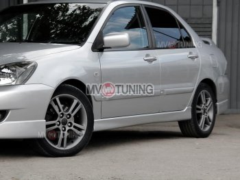 5 249 р. Пороги накладки Sport 2.0 Mitsubishi Lancer 9 CS седан 2-ой рестайлинг (2005-2009) (Неокрашенные)  с доставкой в г. Майкоп. Увеличить фотографию 5