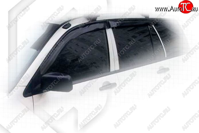 1 999 р. Дефлектора окон CA-Plastiс Mitsubishi Lancer Cedia 9 CS универсал (2000-2003) (Classic полупрозрачный, Без хром.молдинга)  с доставкой в г. Майкоп