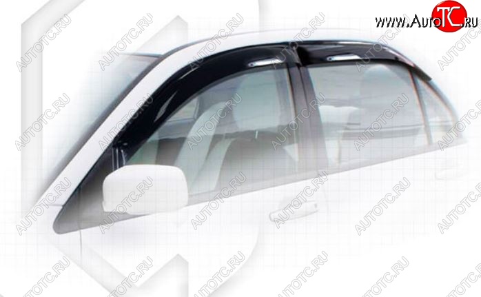 1 999 р. Дефлектора окон CA-Plastiс Mitsubishi Lancer 9 CS седан 1-ый рестайлинг (2003-2005) (Classic полупрозрачный, Без хром.молдинга)  с доставкой в г. Майкоп