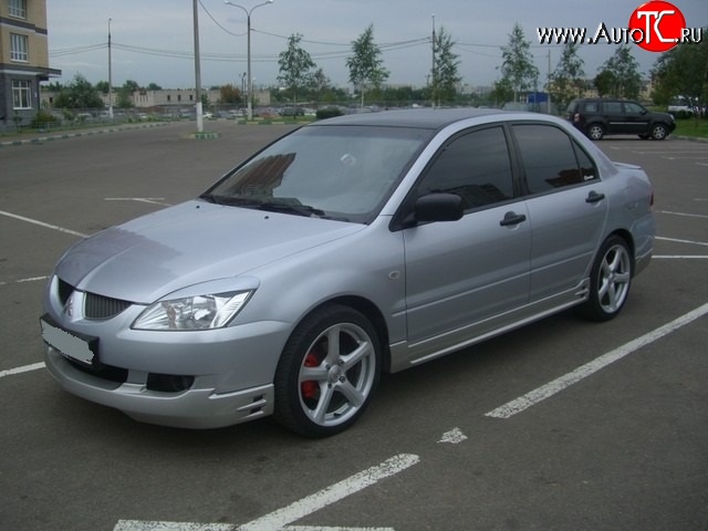 4 999 р. Накладка на передний бампер EGR Mitsubishi Lancer 9 CS универсал 1-ый рестайлинг (2003-2005) (Неокрашенная)  с доставкой в г. Майкоп
