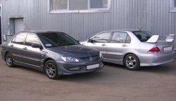 6 699 р. Пороги накладки EVO 9 Mitsubishi Lancer 9 CS седан 2-ой рестайлинг (2005-2009) (Неокрашенные)  с доставкой в г. Майкоп. Увеличить фотографию 2
