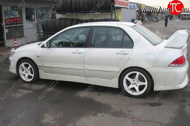 6 699 р. Пороги накладки EVO 9 Mitsubishi Lancer 9 CS седан 2-ой рестайлинг (2005-2009) (Неокрашенные)  с доставкой в г. Майкоп