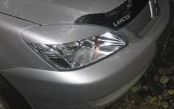 1 599 р. Широкие реснички на фары CT v2 Mitsubishi Lancer 9 CS седан 1-ый рестайлинг (2003-2005) (Неокрашенные)  с доставкой в г. Майкоп. Увеличить фотографию 2
