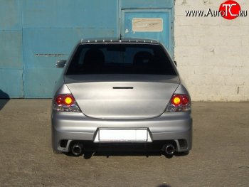 18 499 р. Задний бампер INGS Extreem  Mitsubishi Lancer  9 CS (2003-2009) седан 1-ый рестайлинг, седан 2-ой рестайлинг (Неокрашенный)  с доставкой в г. Майкоп. Увеличить фотографию 4