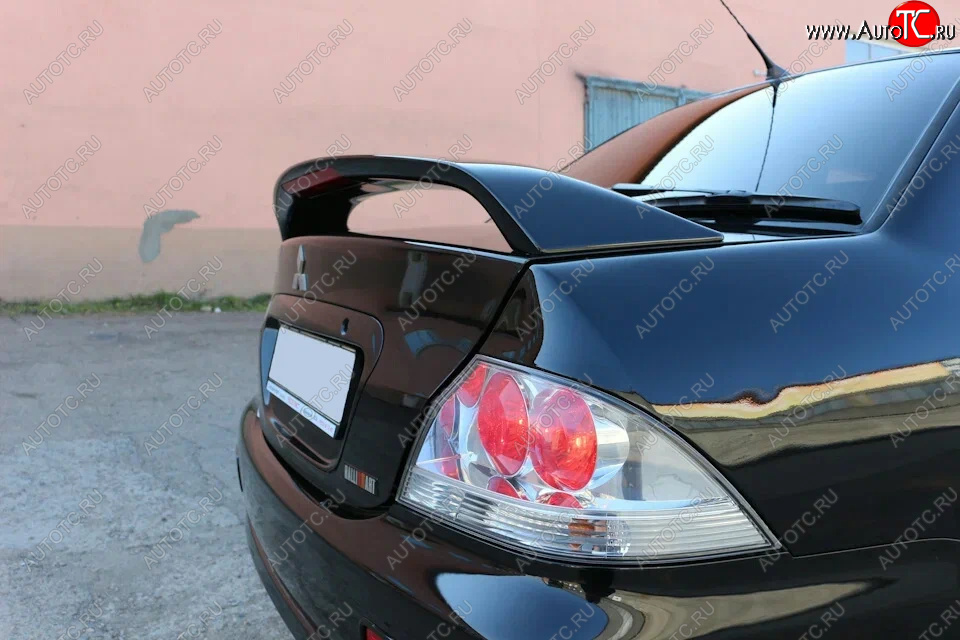 4 099 р. Средний спойлер 2.0 SPORT Mitsubishi Lancer 9 CS седан 1-ый рестайлинг (2003-2005) (С местом под стоп-сигнал, Неокрашенный)  с доставкой в г. Майкоп