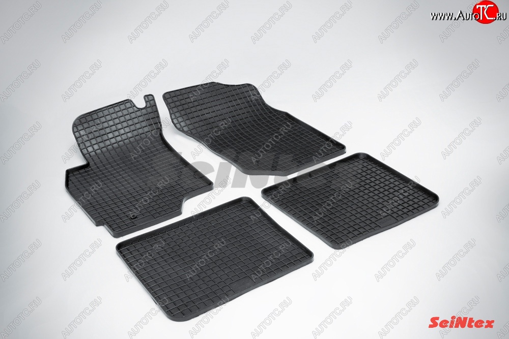 2 199 р. Износостойкие коврики в салон с рисунком Сетка SeiNtex Premium 4 шт. (резина) Mitsubishi Lancer 9 CS седан 1-ый рестайлинг (2003-2005)  с доставкой в г. Майкоп