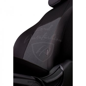 6 399 р. Чехлы для сидений Lord Autofashion Дублин (жаккард) Mitsubishi Lancer 9 CS седан 1-ый рестайлинг (2003-2005) (Черный, вставка Ёж Белый)  с доставкой в г. Майкоп. Увеличить фотографию 3