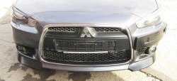 4 299 р. Накладки на передний бампер Restayl  Mitsubishi Lancer  10 CY (2007-2017) седан дорестайлинг, хэтчбэк дорестайлинг, седан рестайлинг, хэтчбек 5 дв рестайлинг (Неокрашенная)  с доставкой в г. Майкоп. Увеличить фотографию 2