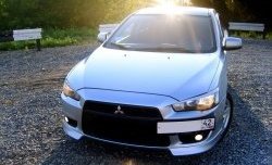 959 р. Подиум гос. номера EVO №1 Mitsubishi Lancer 10 CY седан дорестайлинг (2007-2010) (Гладкий пластик)  с доставкой в г. Майкоп. Увеличить фотографию 5