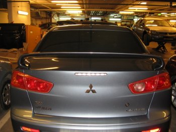 3 449 р. Спойлер GT Dynamics Mitsubishi Lancer 10 CY седан дорестайлинг (2007-2010) (Неокрашенный)  с доставкой в г. Майкоп. Увеличить фотографию 3