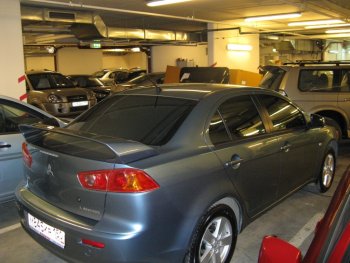 3 449 р. Спойлер GT Dynamics Mitsubishi Lancer 10 CY седан дорестайлинг (2007-2010) (Неокрашенный)  с доставкой в г. Майкоп. Увеличить фотографию 4