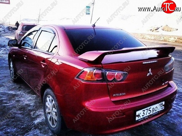4 799 р. Спойлер Сток 2л  Mitsubishi Lancer  10 CY (2007-2017) седан дорестайлинг, седан рестайлинг (Неокрашенный)  с доставкой в г. Майкоп