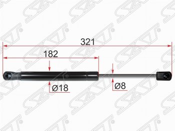 Газовый упор крышки багажника SAT Mitsubishi Lancer 10 CY хэтчбек 5 дв рестайлинг (2011-2017)