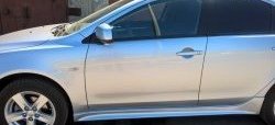 3 699 р. Пороги накладки Сток 2л  Mitsubishi Lancer  10 CY (2007-2017) седан дорестайлинг, хэтчбэк дорестайлинг, седан рестайлинг, хэтчбек 5 дв рестайлинг (Неокрашенные)  с доставкой в г. Майкоп. Увеличить фотографию 7