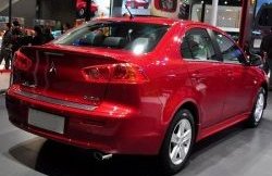 2 049 р. Лип спойлер M-VRS Mitsubishi Lancer 10 CY седан дорестайлинг (2007-2010) (Неокрашенный)  с доставкой в г. Майкоп. Увеличить фотографию 3