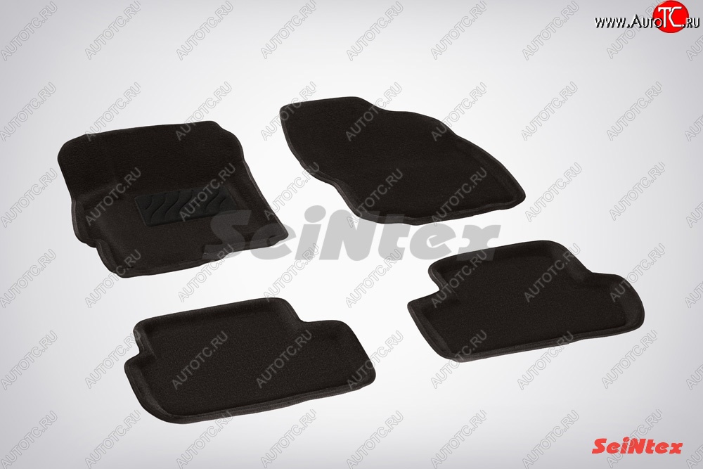 5 449 р. Износостойкие коврики в салон 3D MITSUBISHI LANCER X черные (компл) Mitsubishi Lancer 10 CY седан дорестайлинг (2007-2010)  с доставкой в г. Майкоп