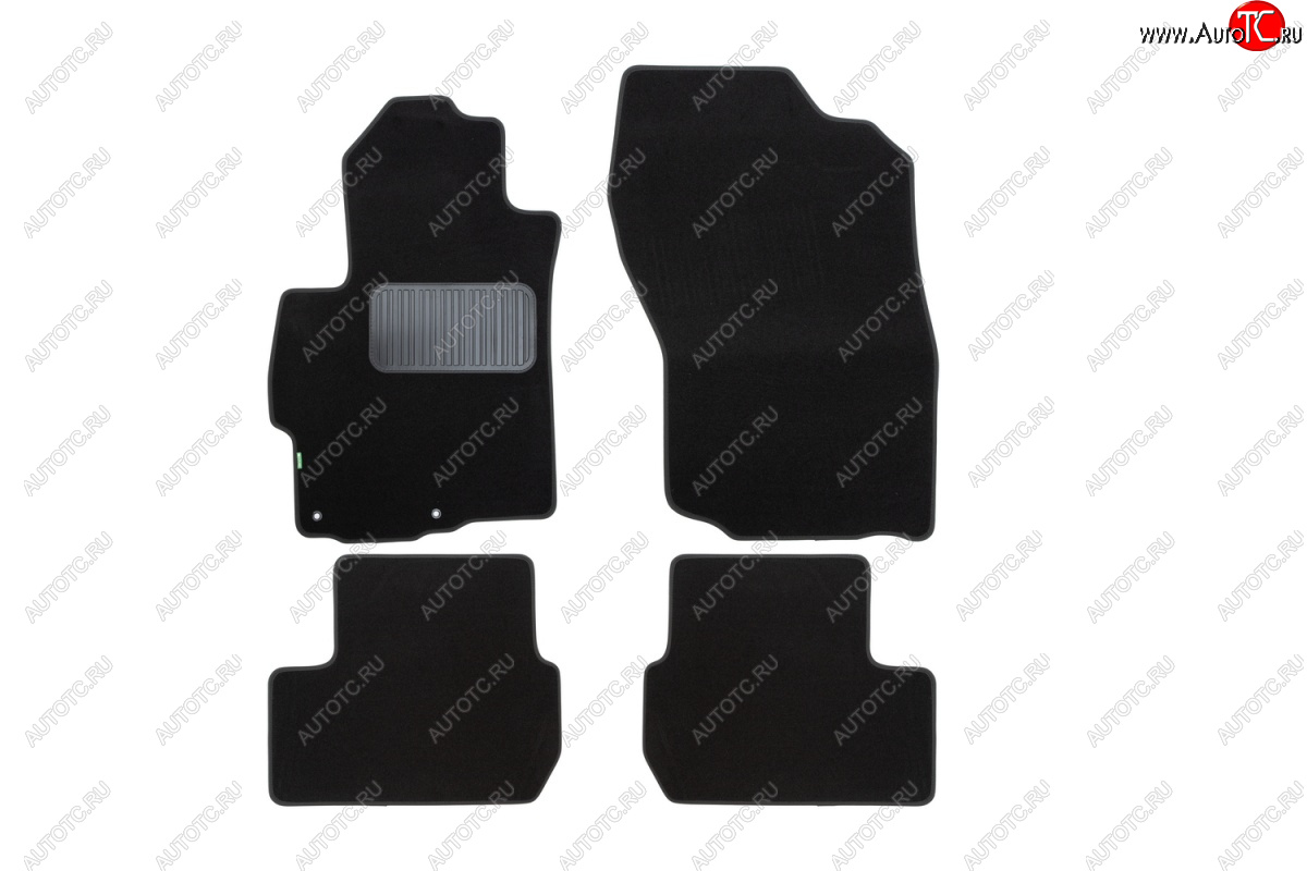 1 479 р. Текстильные коврики салона Klever Standart Mitsubishi Lancer 10 CY седан дорестайлинг (2007-2010) (Черные)  с доставкой в г. Майкоп