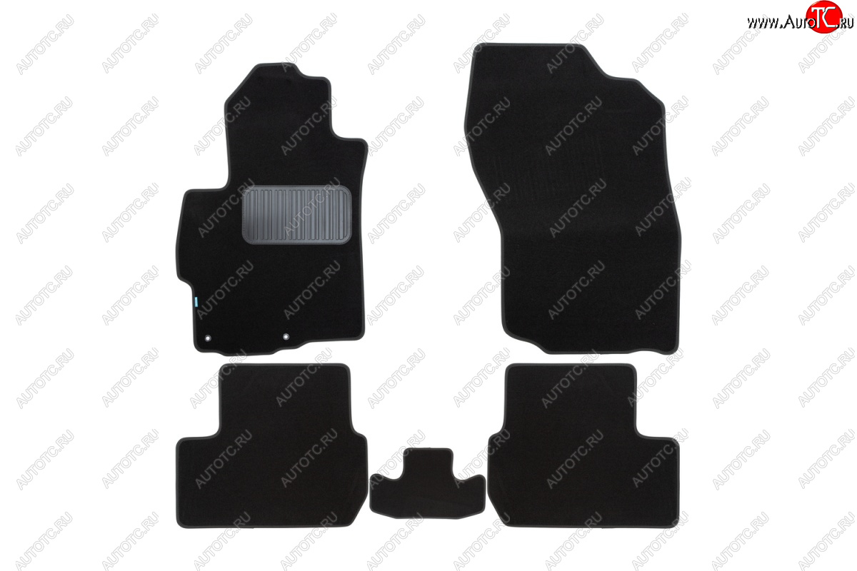 9 549 р. Текстильные коврики салона Klever Premium Mitsubishi Lancer 10 CY седан дорестайлинг (2007-2010) (Черные)  с доставкой в г. Майкоп