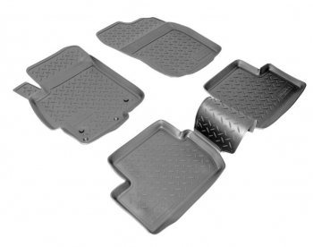 Комплект ковриков в салон Norplast Unidec Mitsubishi Lancer  10 CY (2007-2017) седан дорестайлинг, хэтчбэк дорестайлинг, седан рестайлинг, хэтчбек 5 дв рестайлинг (Цвет: черный)
