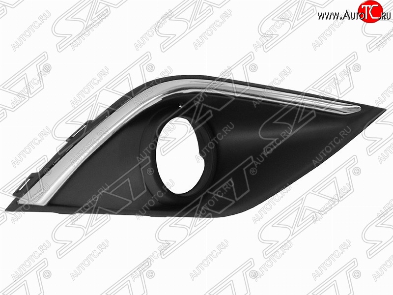 799 р. Правая оправа противотуманной фары SAT (хром) Mitsubishi Outlander GF 2-ой рестайлинг (2015-2018)  с доставкой в г. Майкоп