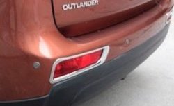 3 599 р. Накладки на задние отражатели СТ Mitsubishi Outlander GF 2-ой рестайлинг (2015-2018)  с доставкой в г. Майкоп. Увеличить фотографию 2