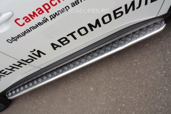 22 999 р. Широкая защита порогов с трубой диаметром 42 мм SLITKOFF v2 Mitsubishi Outlander GF 2-ой рестайлинг (2015-2018)  с доставкой в г. Майкоп. Увеличить фотографию 2