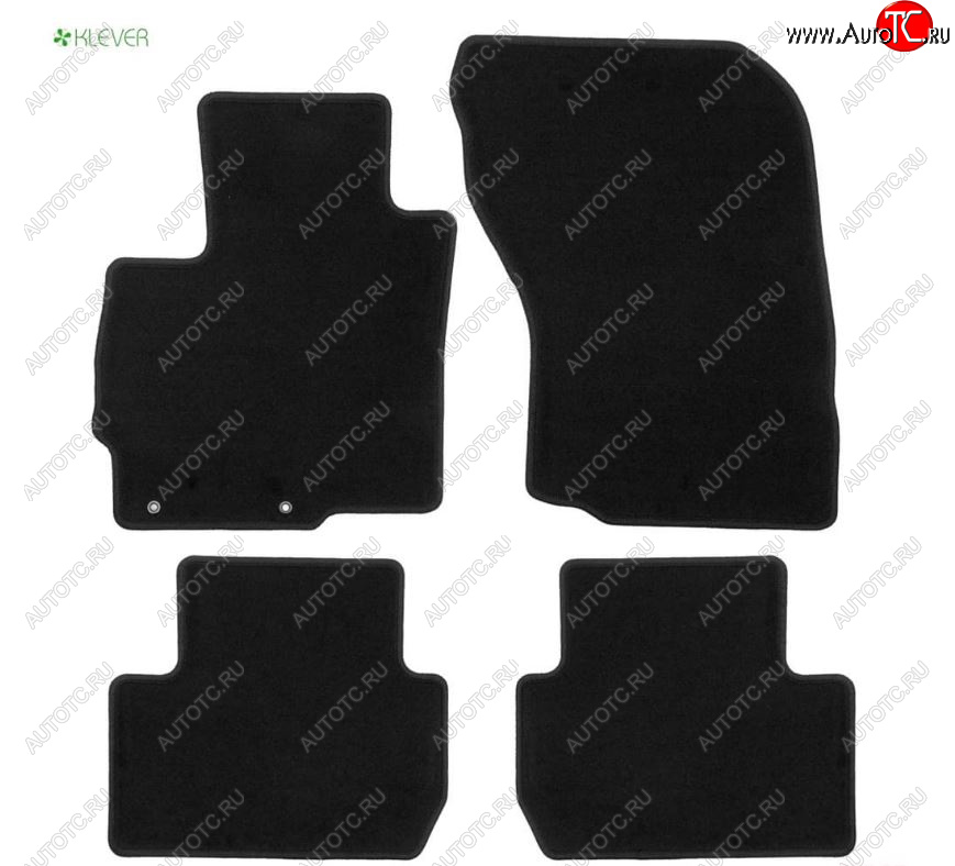 4 849 р. Текстильные коврики салона Klever Econom АКПП Mitsubishi Outlander GF дорестайлинг (2012-2014) (Черные)  с доставкой в г. Майкоп