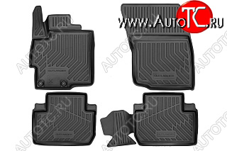 3 569 р. Комплект ковриков в салон MITSUBISHI 3D (2 WD, 4 WD, чёрные, текстиль) Mitsubishi Outlander GF 3-ий рестайлинг (2018-2022)  с доставкой в г. Майкоп