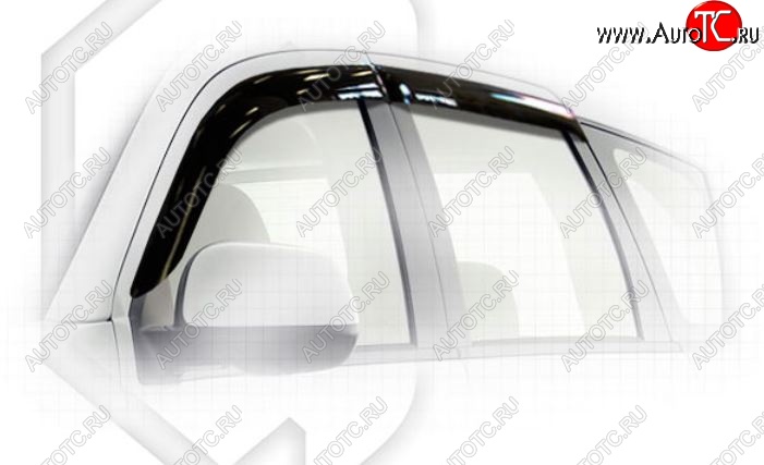 1 999 р. Дефлектора окон CA-Plastiс Mitsubishi Outlander XL (CW)  дорестайлинг (2005-2009) (Classic полупрозрачный, Без хром.молдинга)  с доставкой в г. Майкоп
