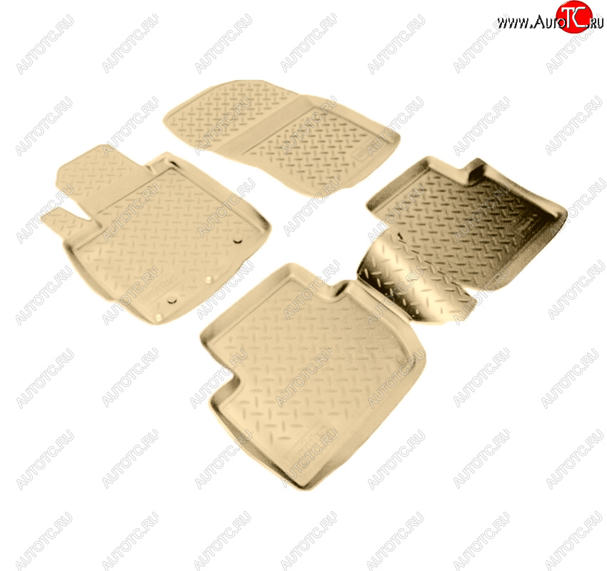 2 999 р. Коврики салона Norplast Unidec  Mitsubishi Outlander  XL (2005-2013) (CW)  дорестайлинг, (CW)  рестайлинг (Цвет: бежевый)  с доставкой в г. Майкоп