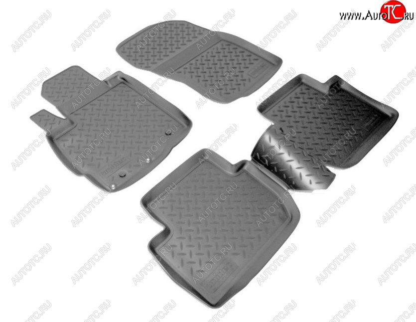 2 359 р. Комплект ковриков в салон Norplast Mitsubishi Outlander XL (CW)  дорестайлинг (2005-2009) (Цвет: черный)  с доставкой в г. Майкоп