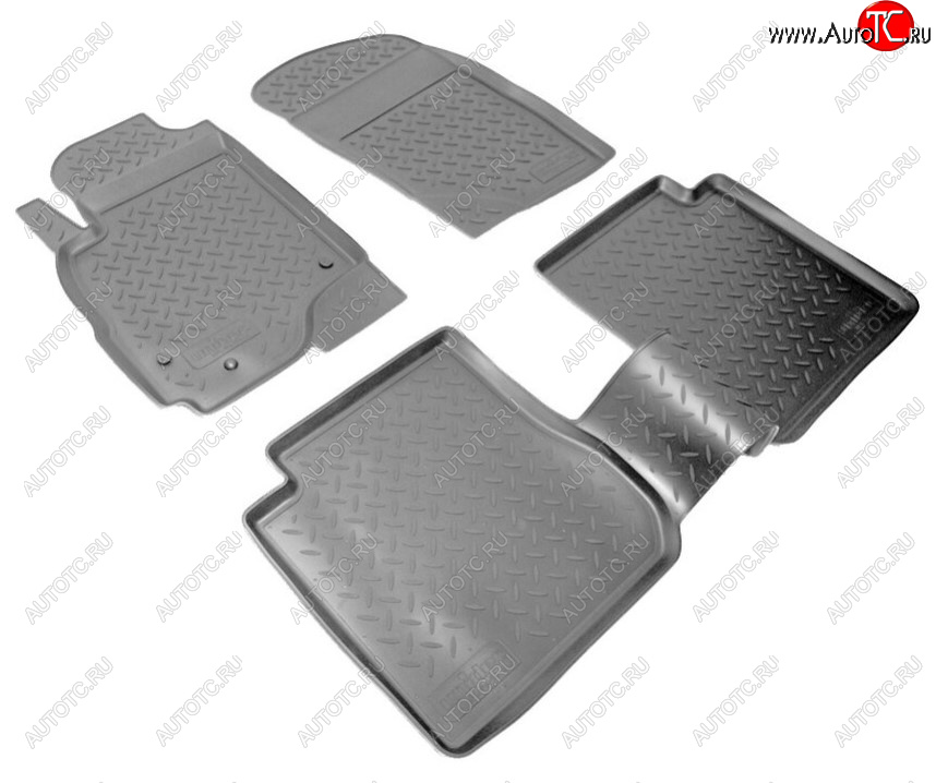 2 359 р. Комплект ковриков в салон Norplast Unidec Mitsubishi Outlander CU (2003-2009) (Цвет: черный)  с доставкой в г. Майкоп