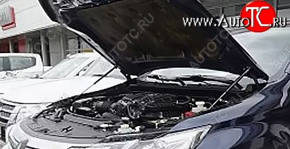 2 299 р. Упоры капота Russtal Mitsubishi Outlander GF дорестайлинг (2012-2014)  с доставкой в г. Майкоп