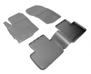 Комплект ковриков в салон Norplast Unidec Mitsubishi Outlander  GF (2012-2022) дорестайлинг, 1-ый рестайлинг, 2-ой рестайлинг, 3-ий рестайлинг (Цвет: черный)
