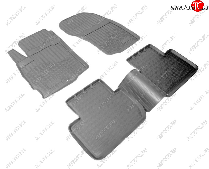 2 359 р. Комплект ковриков в салон Norplast Unidec Mitsubishi Outlander GF дорестайлинг (2012-2014) (Цвет: черный)  с доставкой в г. Майкоп