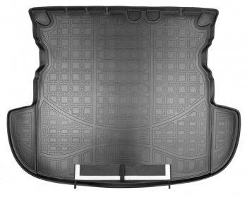 Коврик в багажник Norplast Unidec Mitsubishi Outlander  GF (2012-2022) дорестайлинг, 2-ой рестайлинг, 3-ий рестайлинг (Цвет: черный, с фартуком)